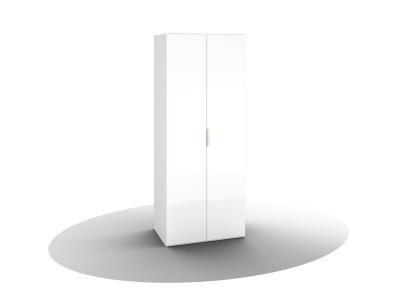 FEDERICA шкаф для одежды ШО-02, белый бриллиант/2 зеркала