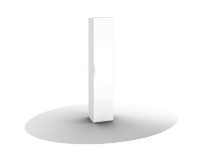FEDERICA шкаф для белья ШБ-01, белый бриллиант/зеркало