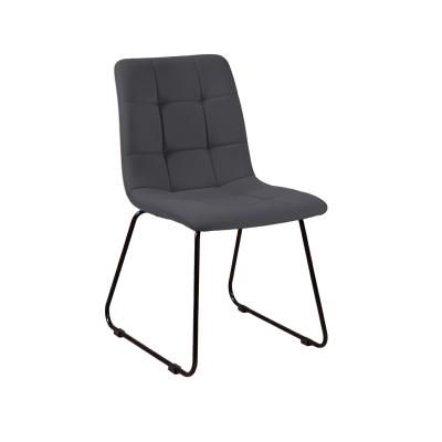 Стул Duo, бархат серый 27