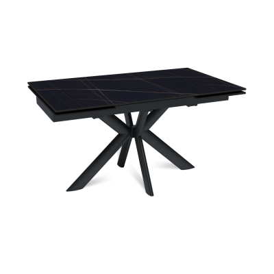 Стол раскладной Стронг (140+40+40), керамика матовая Black Gold
