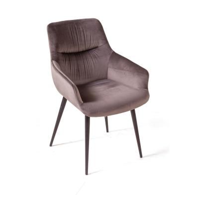 Стул Jordan, бархат пепельно-бежевый 25, опора конус