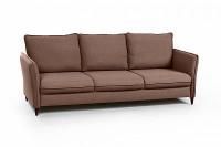 Hans диван-кровать прямой с подлокотниками рогожка коричневый