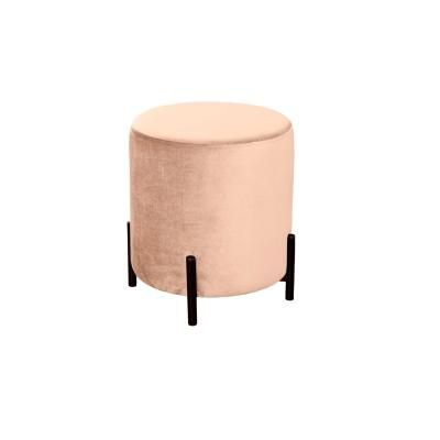 Пуф Felix круглый, бархат бежевый 5