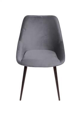 Стул НЕО, поворотный на 360 градусов, бархат серый 27/опора конус