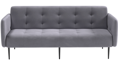 Монако диван-кровать прямой с подлокотниками, трехместный, бархат 03