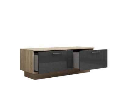 Тумба СИЛЬВИЯ с выкатными ящиками Т-01 (1200), дуб сонома/глянец