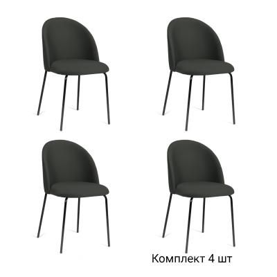 Стул Nord, (комплект 4 шт), бархат антрацит 14