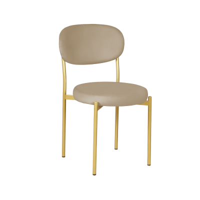 Стул Мейсон, бархат бежевый 05 / опоры золото