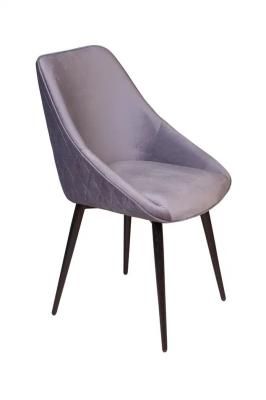 Стул НЕО ромб, бархат светло-серый 26/опора конус