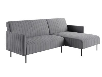 Baccara диван-кровать с шезлонгом, с подлокотниками, бархат 03
