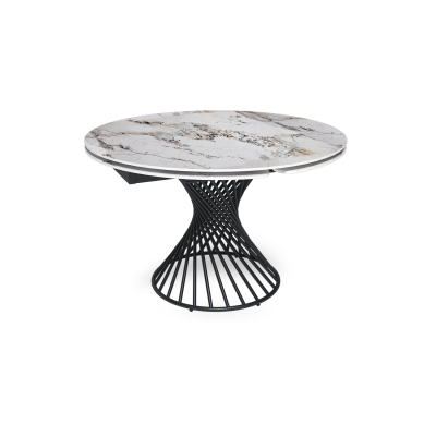 Стол круглый раскладной Лава (120+30+30), керамика глянцевая Top Pandora