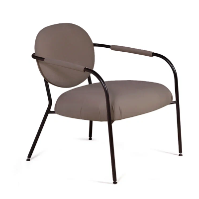 Лаунж кресло ЭГО, велюр коричневый 