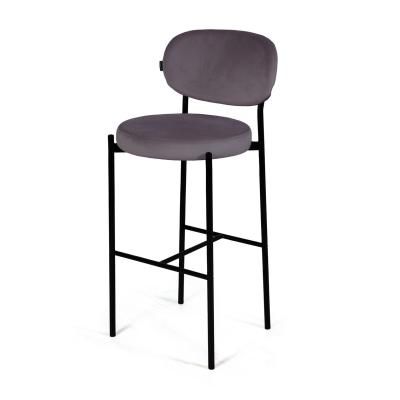 Стул барный Mason, бархат серый 27