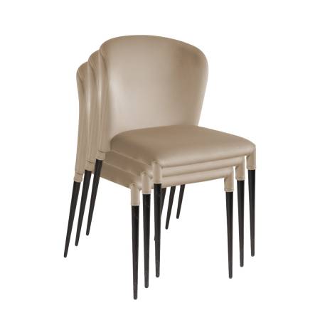 Стул Альберт, комплект (2 шт), бархат бежевый 5