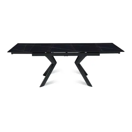 Стол раскладной Bridge (160+40+40), керамика матовая Black Gold