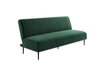 Baccara диван-кровать трехместный прямой без подлокотников, бархат зеленый 19
