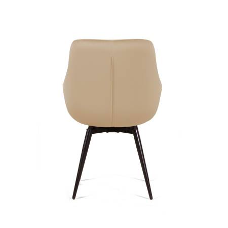 Стул c подлокотниками РИЧ, (комплект 2 шт.) поворотный на 360 градусов, бархат бежевый 05