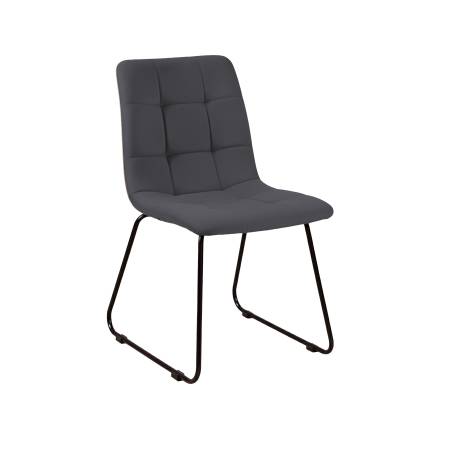 Стул Duo, комплект (2 шт), бархат серый 27