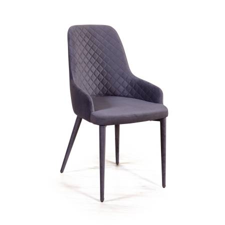 Стул Дуглас люкс, комплект (4шт), бархат серый 27