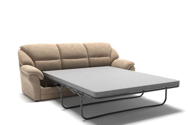 Сан-Ремо диван-кровать прямой велюр бежевый / механизм седафлекс
