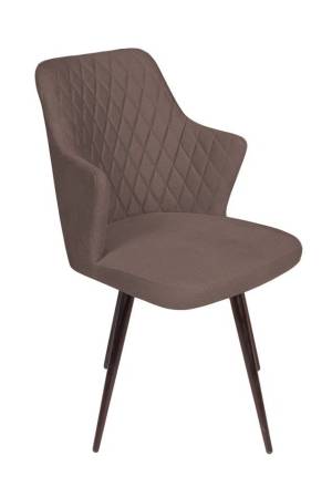 Стул поворотный на 90 градусов, функция возврата, антишум Hunt ромб, бархат антрацит 14 / чёрный конус