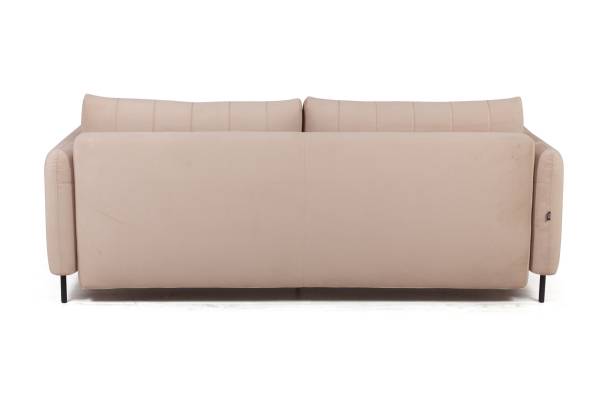 Барселона диван-кровать трехместный прямой, велюр бежевый