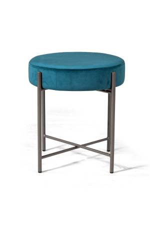 Пуф Дастин, основание антрацит, бархат 87