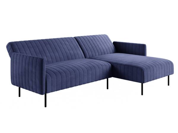 Baccara диван-кровать с шезлонгом, с подлокотниками, бархат 81