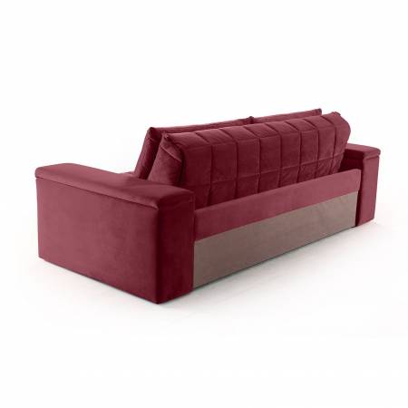 Verona диван-кровать прямой велюр красный