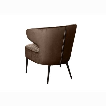 Кресло Ричард ромб, бархат коричневый 12
