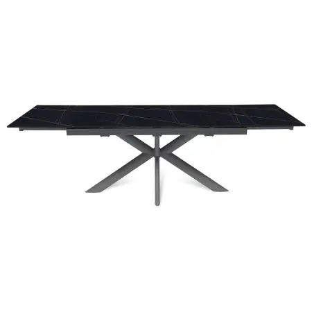 Стол раскладной Стронг (160+40+40), керамика матовая Black Gold