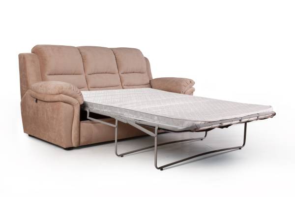 Orlando диван-кровать трехместный прямой велюр коричневый