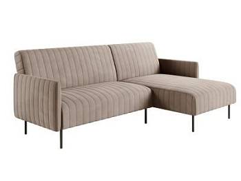 Baccara диван-кровать с шезлонгом, с подлокотниками, бархат 25