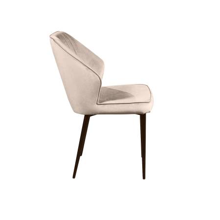 Стул Berg, комплект (4шт), бархат пепельно-бежевый 25