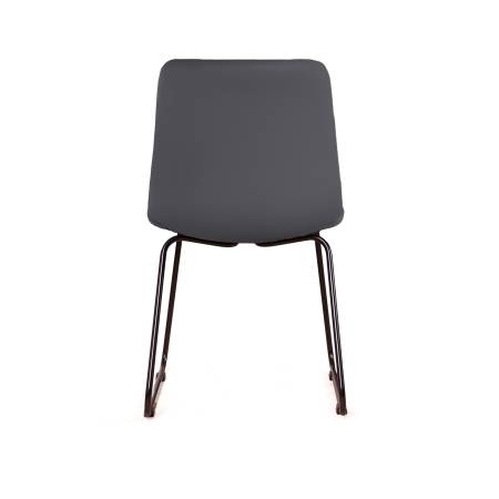 Стул Duo, комплект (2 шт), бархат серый 27