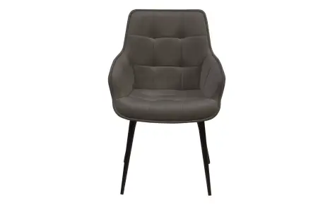 Стул с подлокотниками Капри комплект (4 шт), бархат matte 80 / опора конус