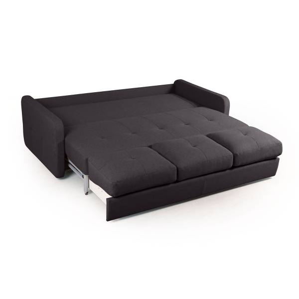 Karina 02 диван-кровать трехместный велюр серый