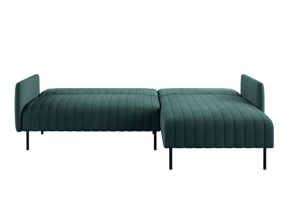 Baccara диван-кровать с шезлонгом, с подлокотниками, бархат 87
