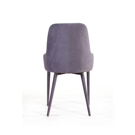 Стул Дуглас люкс, комплект (4шт), бархат серый 27