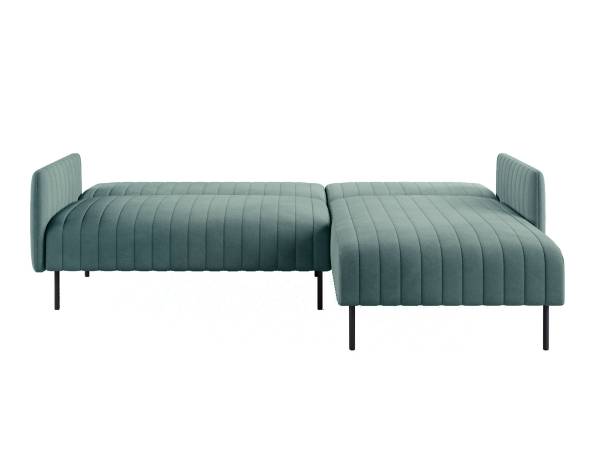 Baccara диван-кровать с шезлонгом, с подлокотниками, бархат 88