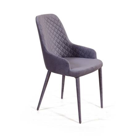 Стул Дуглас люкс, комплект (4шт), бархат серый 27