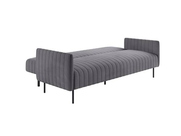 Baccara диван-кровать трехместный прямой с подлокотниками, бархат 03