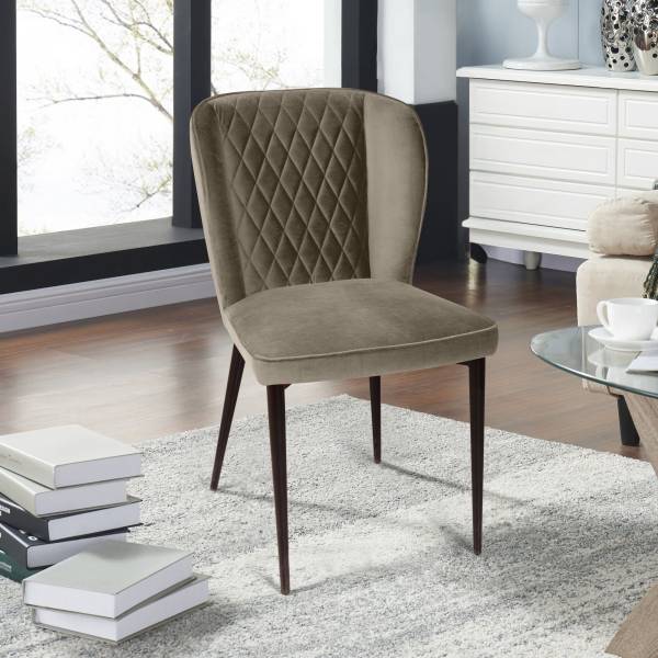 Стул Некст, бархат пепельно-бежевый 25