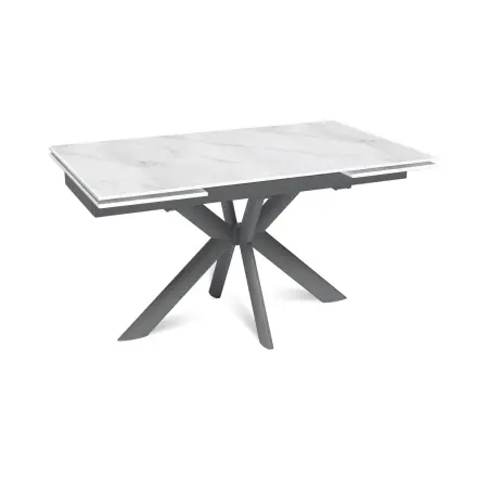 Стол раскладной Стронг (140+40+40), керамика матовая Snow Mountain