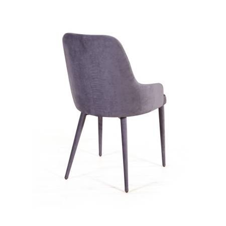 Стул Дуглас люкс, комплект (4шт), бархат серый 27