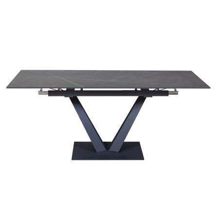 Стол раскладной Малибу (120+30+30), керамика матовая Armani Grey