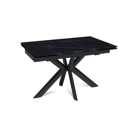 Стол раскладной Стронг (120+30+30), керамика матовая Black Gold