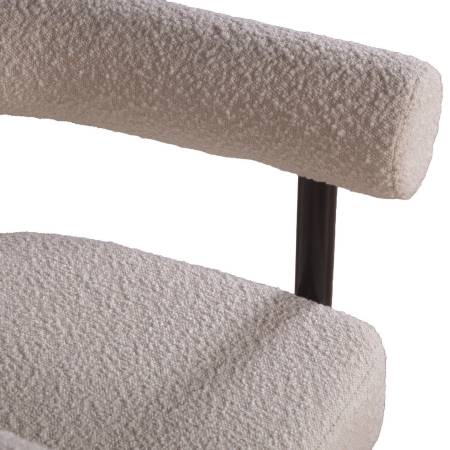 Диван Бигги, букле Turin ivory / опоры черные