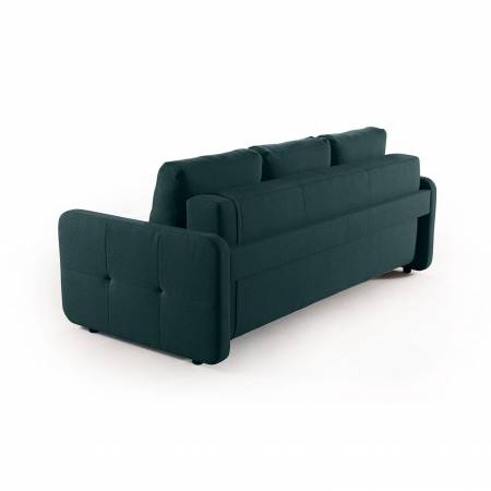 Karina 02 диван-кровать трехместный велюр зеленый