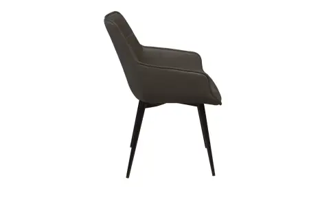 Стул с подлокотниками Капри комплект (4 шт), бархат matte 80 / опора конус